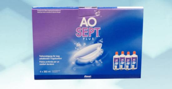 Aosept Plus Vorratspack 4x360ml  inkl. 4 Behälter